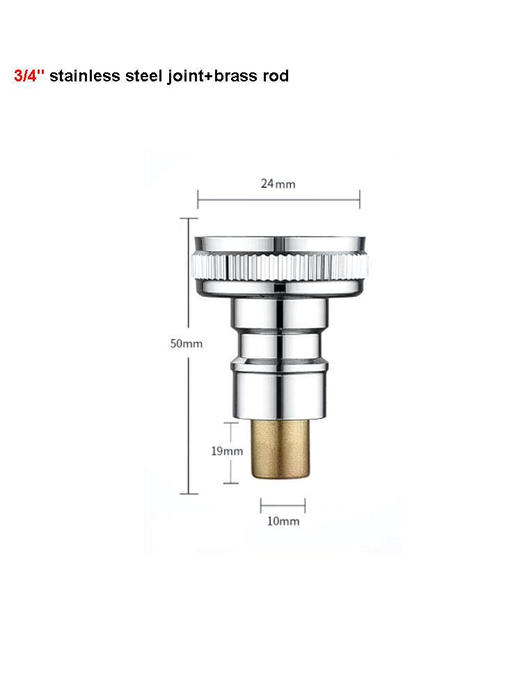 Vaskemaskine vandhane vandstopventil samling 1/2 " 3/4 " anti fald automatisk kontraventil helt messing / plastik indvendig kerne