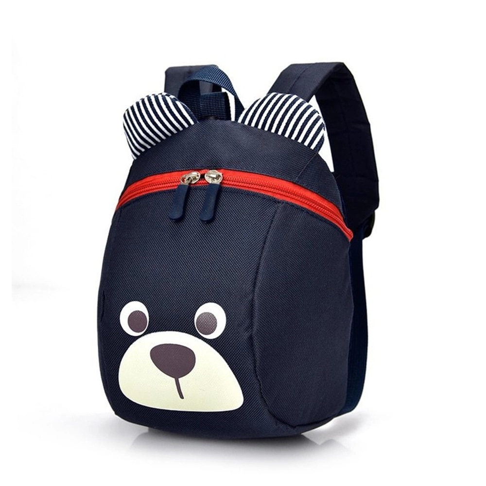 Cartoon Kids School Bags Kindergarten Boys and Girls 1-5 Years Old Children Backpack 3D Cartoon Lovely Bear School Students B