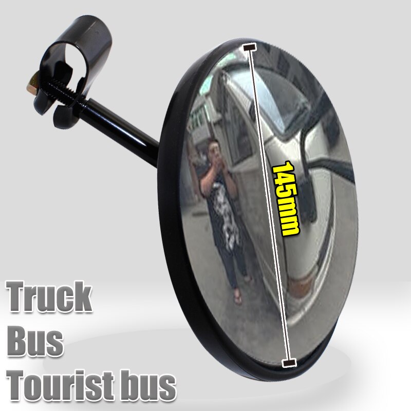 145mm Convex Rear View Mirror Truck Tourist Bus Station Wagon accessories safety Blind Spot Wide Angle Parking Rearview mirrors
