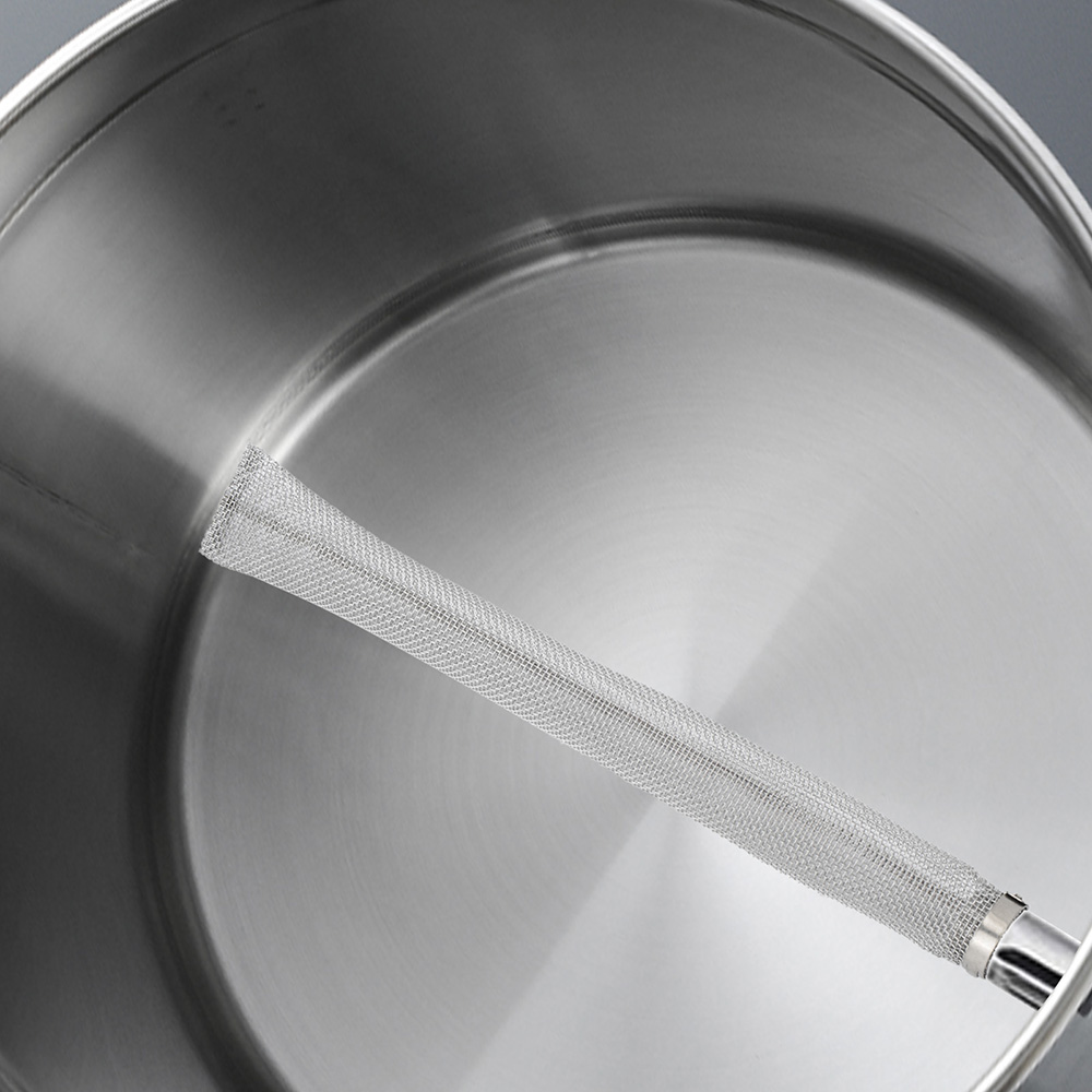 Filtre à bière réutilisable en acier inoxydable, 6/12 pouces, filtre Bazooka en maille Durable pour la maison, outil de Bar de brassage