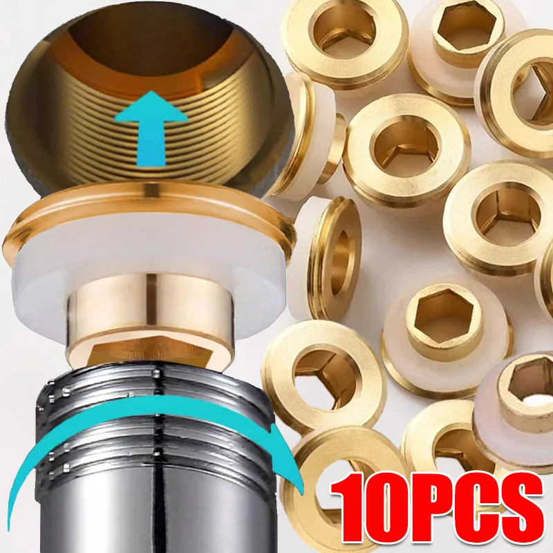 Vandhane messing hurtigpakningsskiver vandhaneventil lækagesikre tætningsringe pakninger vvs-propper badeværelsesbruserhane tilbehør