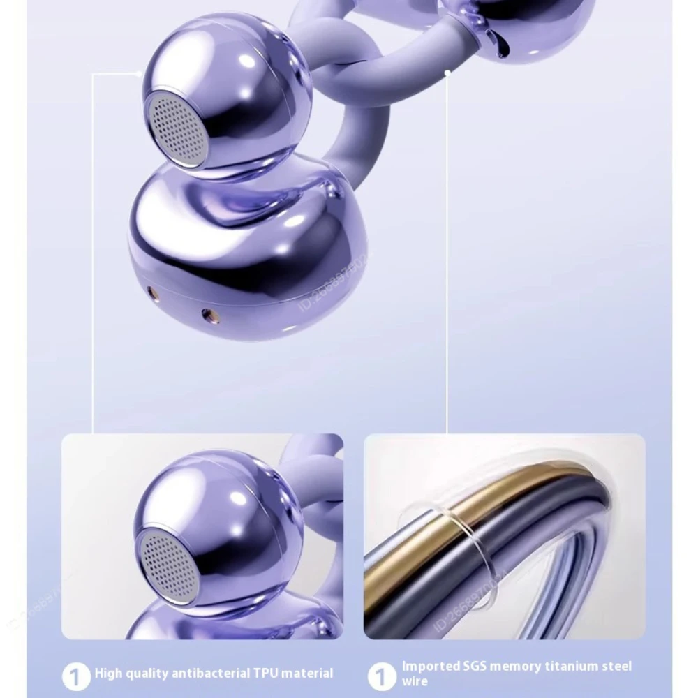 Auriculares inalámbricos con clip Bluetooth de sonido premium Batería de larga duración Perfecto para auriculares deportivos Auriculares con micrófono
