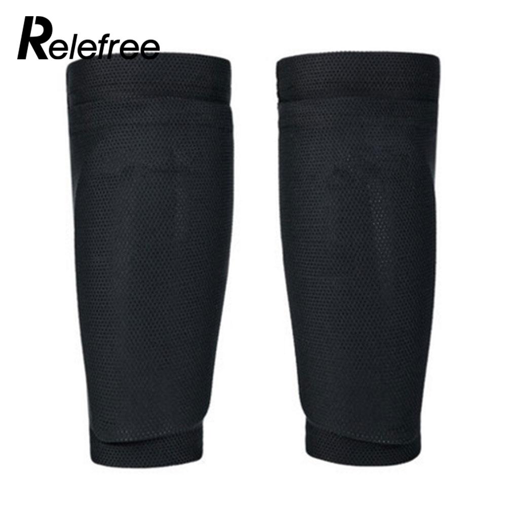 Stof 2 Kleur 22CM Veiligheid Schilden Been Pads Beschermende kleding Mannen Scheenbeschermers Voetbal Leggings Plaat Voetbal Shin Pad veiligheid: black