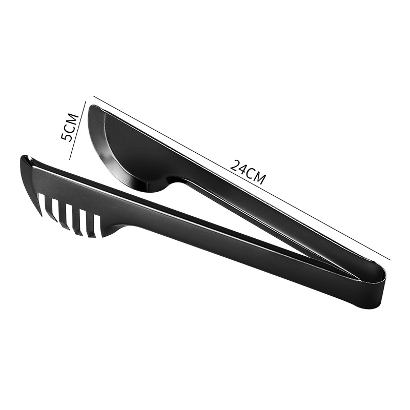 Pinzas para comida de cocina, peine de Color de acero inoxidable, Clip para comida, utensilios de cocina antiadherentes, abrazadera para Buffet de carne y ensalada, accesorios para el hogar: Borgoña