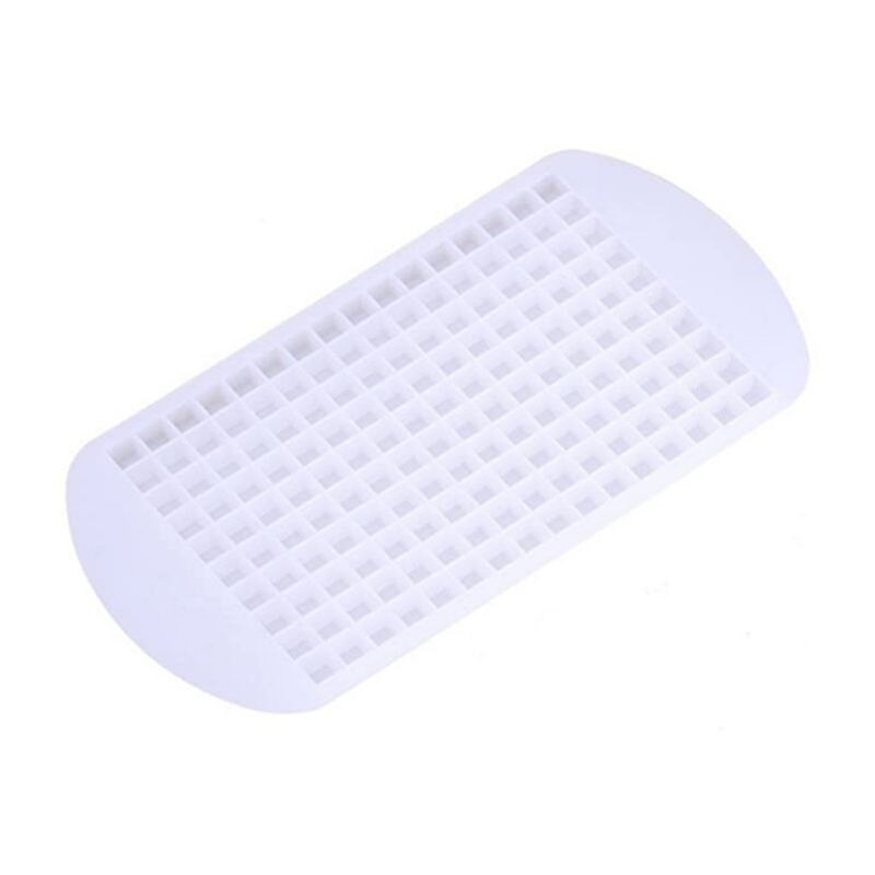 3 stuks mini-ijsblokjesvormen, 160 kleine ijsblokjesvormen van 1 cm, herbruikbare ijsblokjesvorm van 24 x 12 cm, voor keuken, bar, melk-thee-shop, zwart
