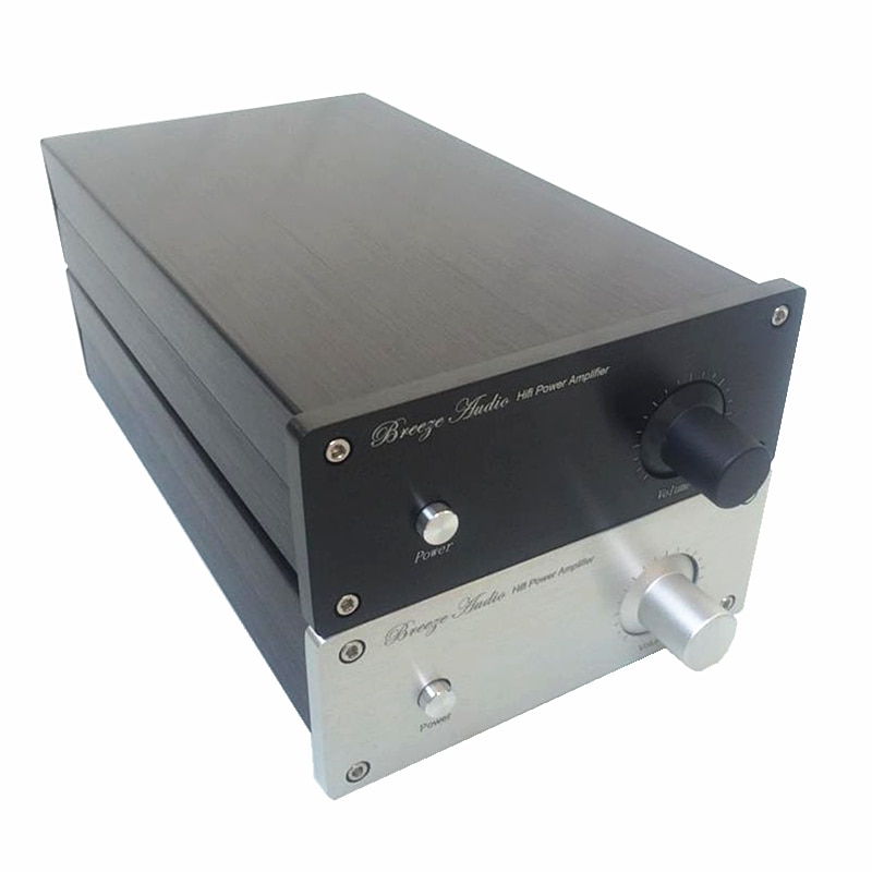 1 piece power amplifier case 155*60*261mm chassis box shell for audio diy LM1875 LM3886 amplifier 1506