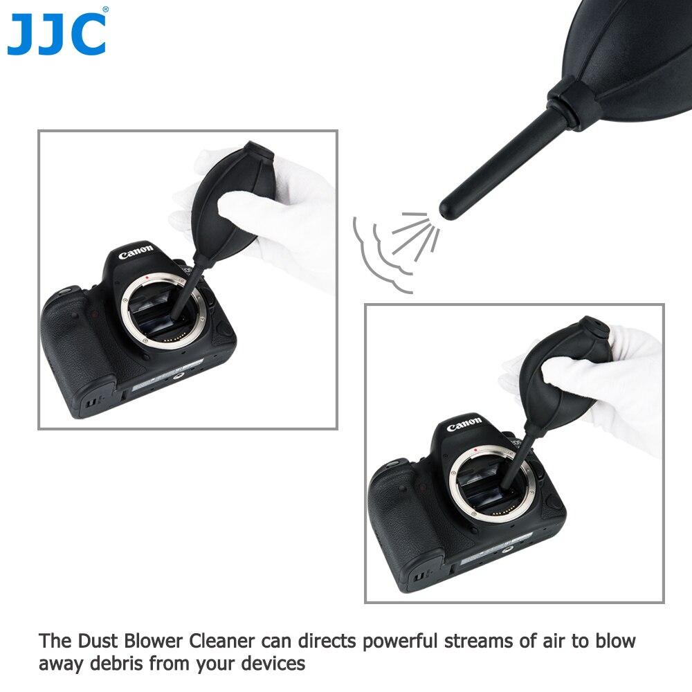 Jjc Camera Lens Screen Cleaner Dust Air Blower Voor Canon 6d 80d/Nikon D90 D5300 D5500 D3400/Sony a6000 A7 Dslr Sensor Cleaning
