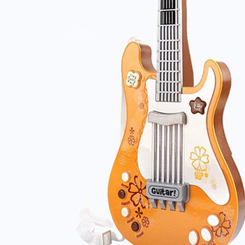 Bambini Chitarra per le Ragazze Dei Ragazzi, I Bambini Del Giocattolo Della Chitarra, Arancione Chitarra Strumenti Musicali Regalo Di Compleanno Favore di Partito per I Bambini