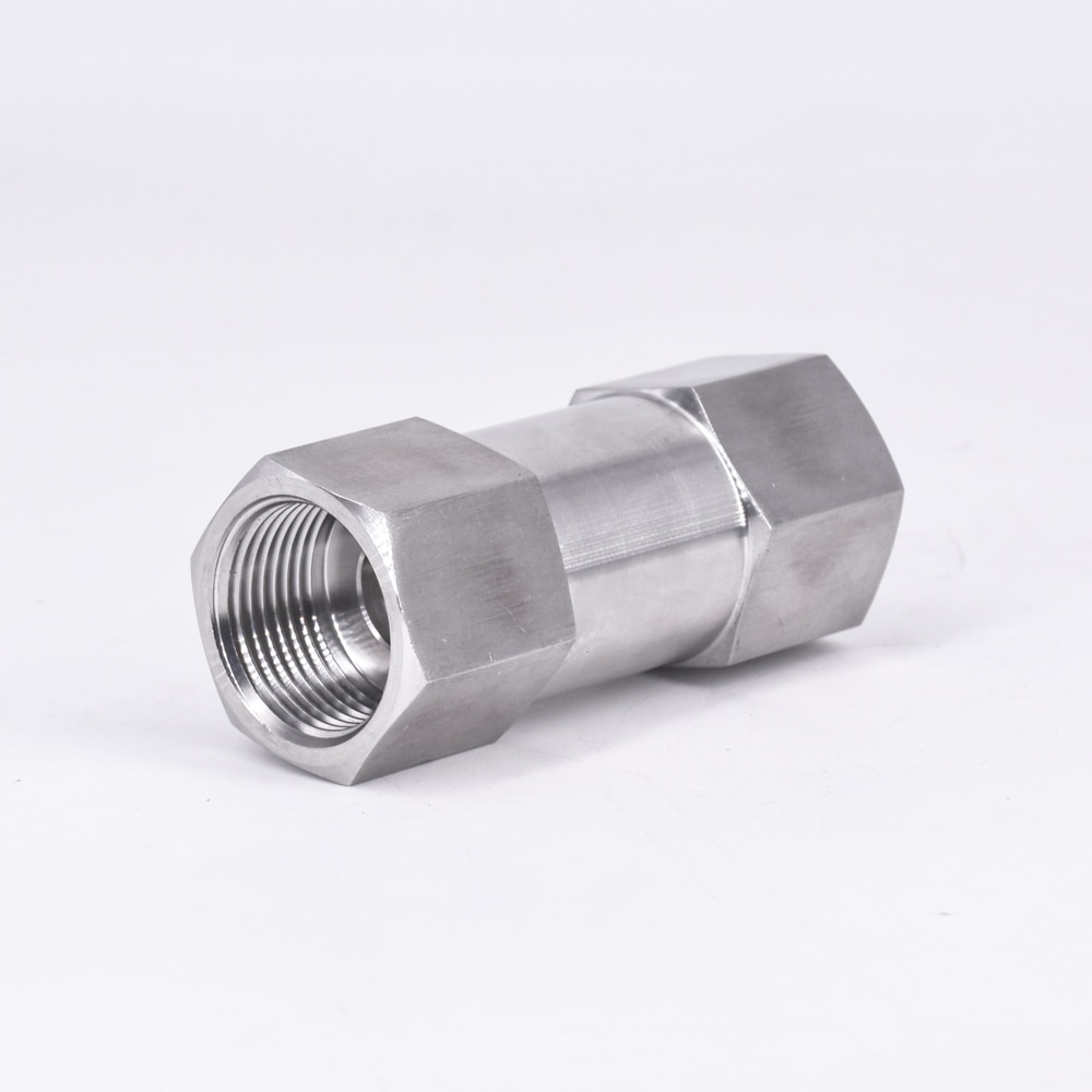 1/8 "1/4" 3/8 "1/2" 3/4 "1" bsp fêmea uma maneira válvula de verificação não-retorno inline 304 316 aço inoxidável