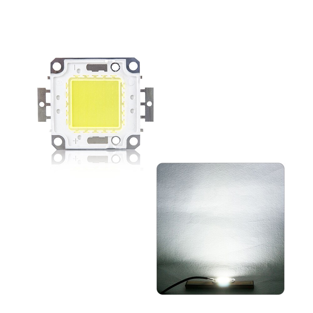 Foxanon Matrix Spot Lights 10W 20W 30W 50W 100W COB Led Lamp Bead Integrated LED Light DC12V 36V For DIY Floodlight Flashlight: White / 50W