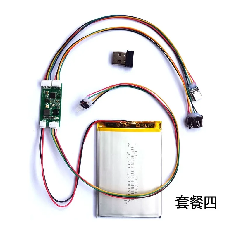 Wired Mechanical Keyboard To Wireless Bluetooth Converter DIY Module USB Wireless 2.4G Three-mode Multi-device Switching: Blue