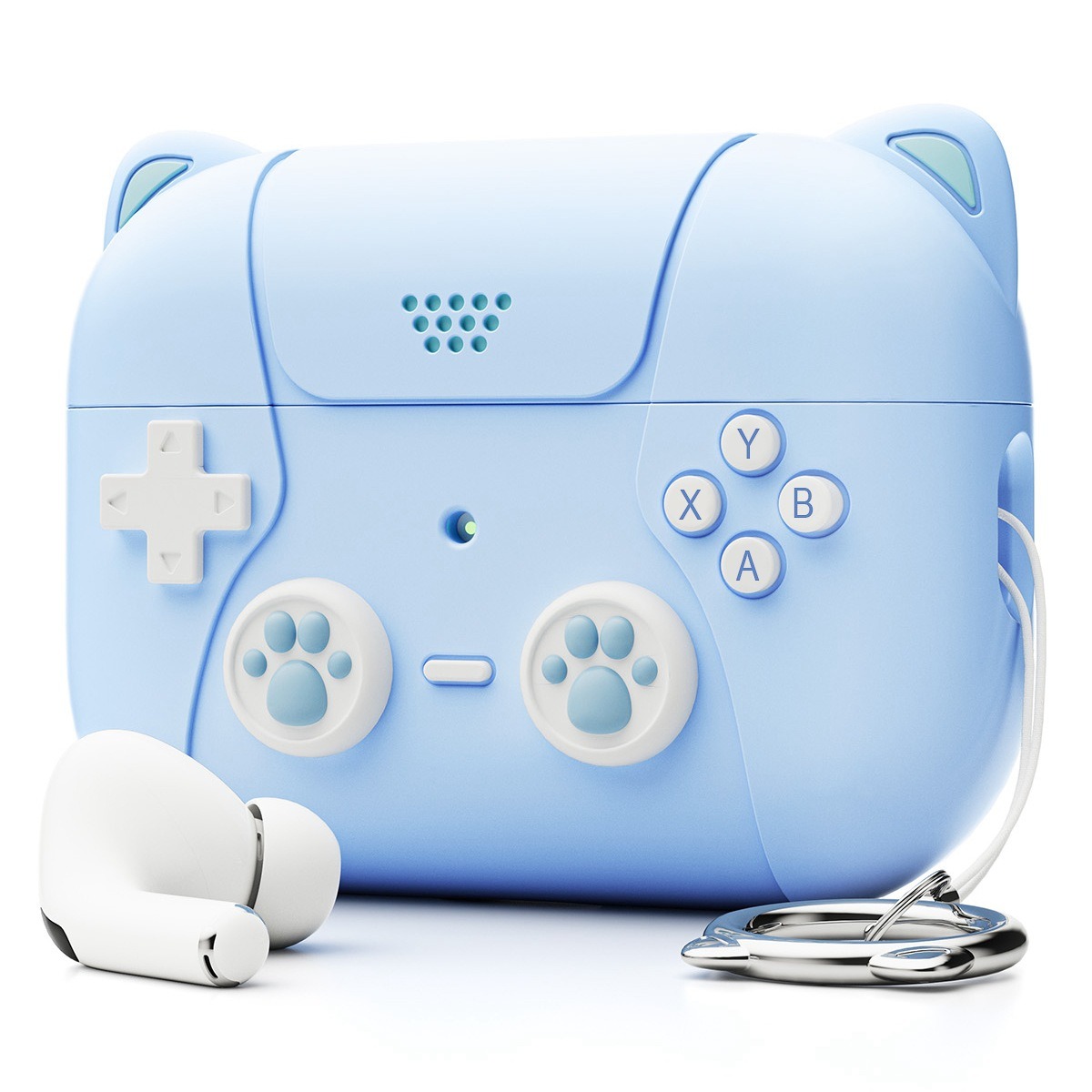 Voor Airpods Pro Airpods Pro 2 Case Airpods 3 Airpods 2e Generatie Airpod Caseautomatische Veerkap Beschermhoes: XS / LIGHT BLUE