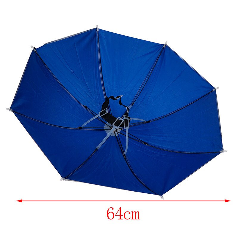 Portable Outdoor Sports Umbrella Hat Cap Folding Women Men Umbrella Fishing Hiking Golf Beach Headwear Handsfree Umbrella