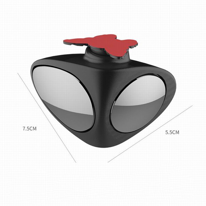 Espejo retrovisor Exterior automático para coche, accesorios de seguridad, rotación de 360 grados, convexo, punto ciego, 2 lados, 1 pieza