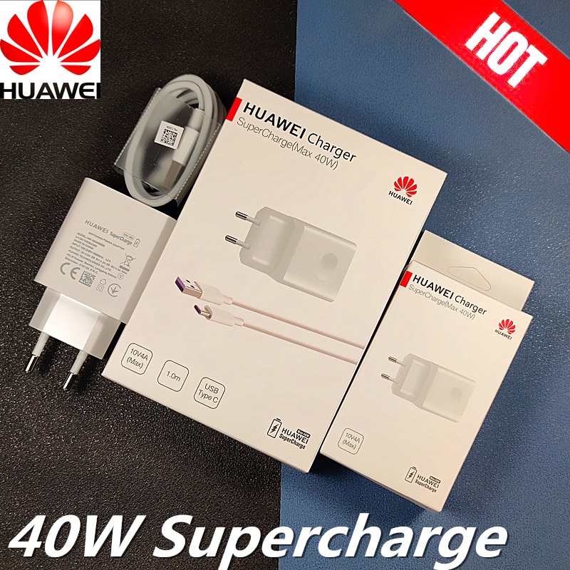 Original Huawei mate 30 pro ladegerät 40W Aufzurüsten schnelle ladung 5A usb Typ c kabel für P20 P30 P40 mate 40x20 40 Nova 4 5 5t