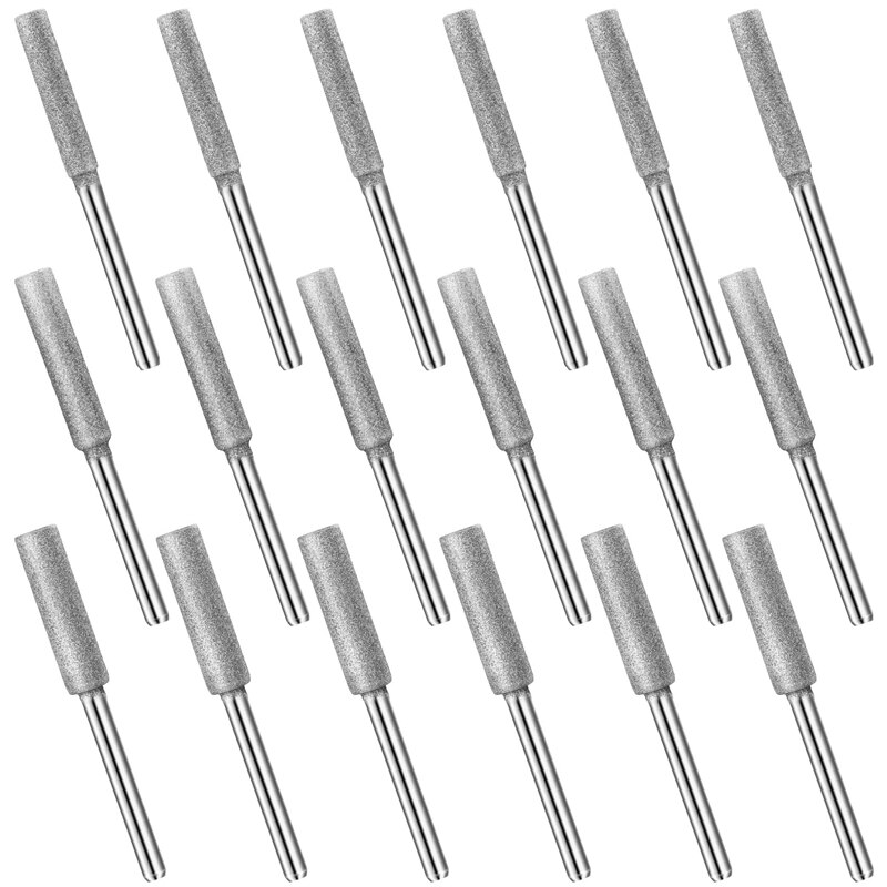 -18Pcs Diamant Kettingzaag Slijper Bits,3 Size Steen Kettingzaag Kettingzaag Sharpener Tool Voor Kettingzaag Steen Sieraden Hout: Default Title