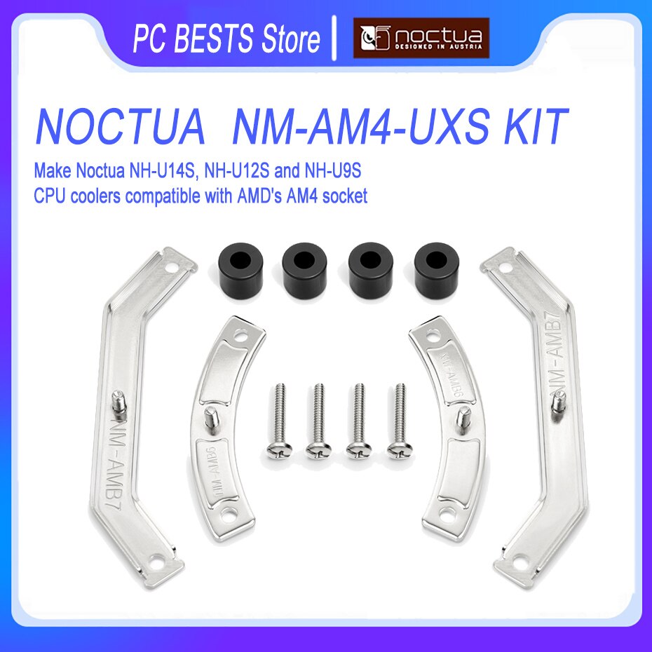 Noctua-Kit de montaje de NM-AM4-UxS, hebilla de montaje AM4 para NH-U14S, NH-U12S y NH-U9S