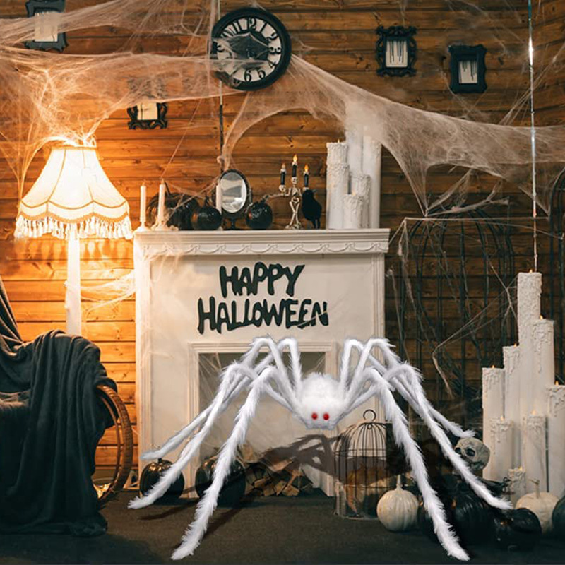 Halloween decoratie, spinnenfeest accessoires, decoraties voor buiten, voor thuis, festival, griezelrekwisieten, spookhuis, spinnenweb evenementen