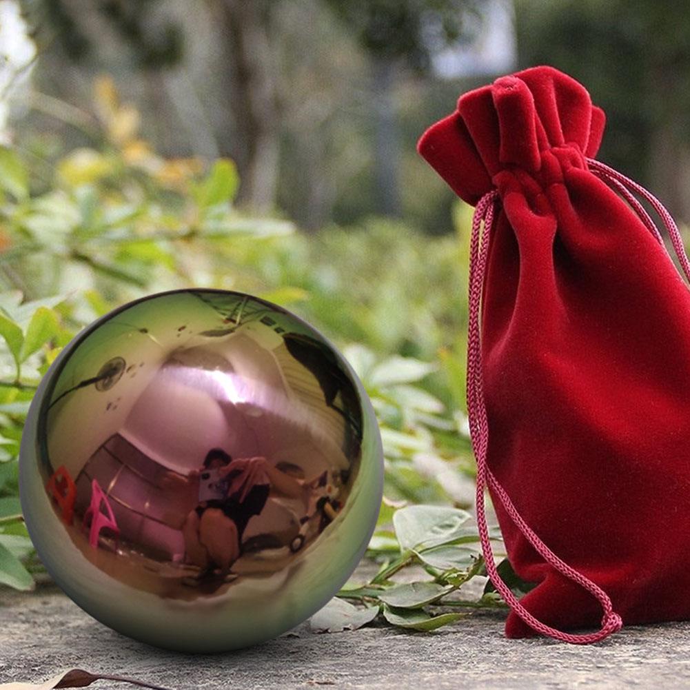 Bola de acero inoxidable brillante para decoración del hogar, Bola de espejo esférico de 20cm /25cm/30cm, Bola de decoración de jardines