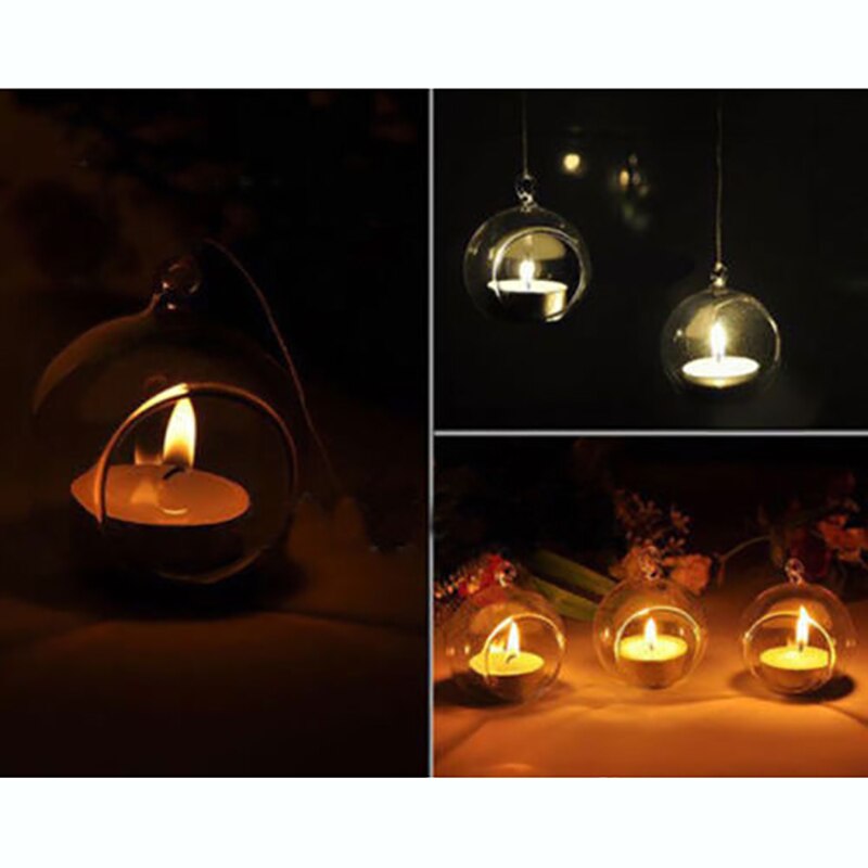 60-150mm suspendus photophore bougeoir verre Globes Terrarium bougeoir de mariage bougeoir chandelier bureau Vase fête décor à la maison