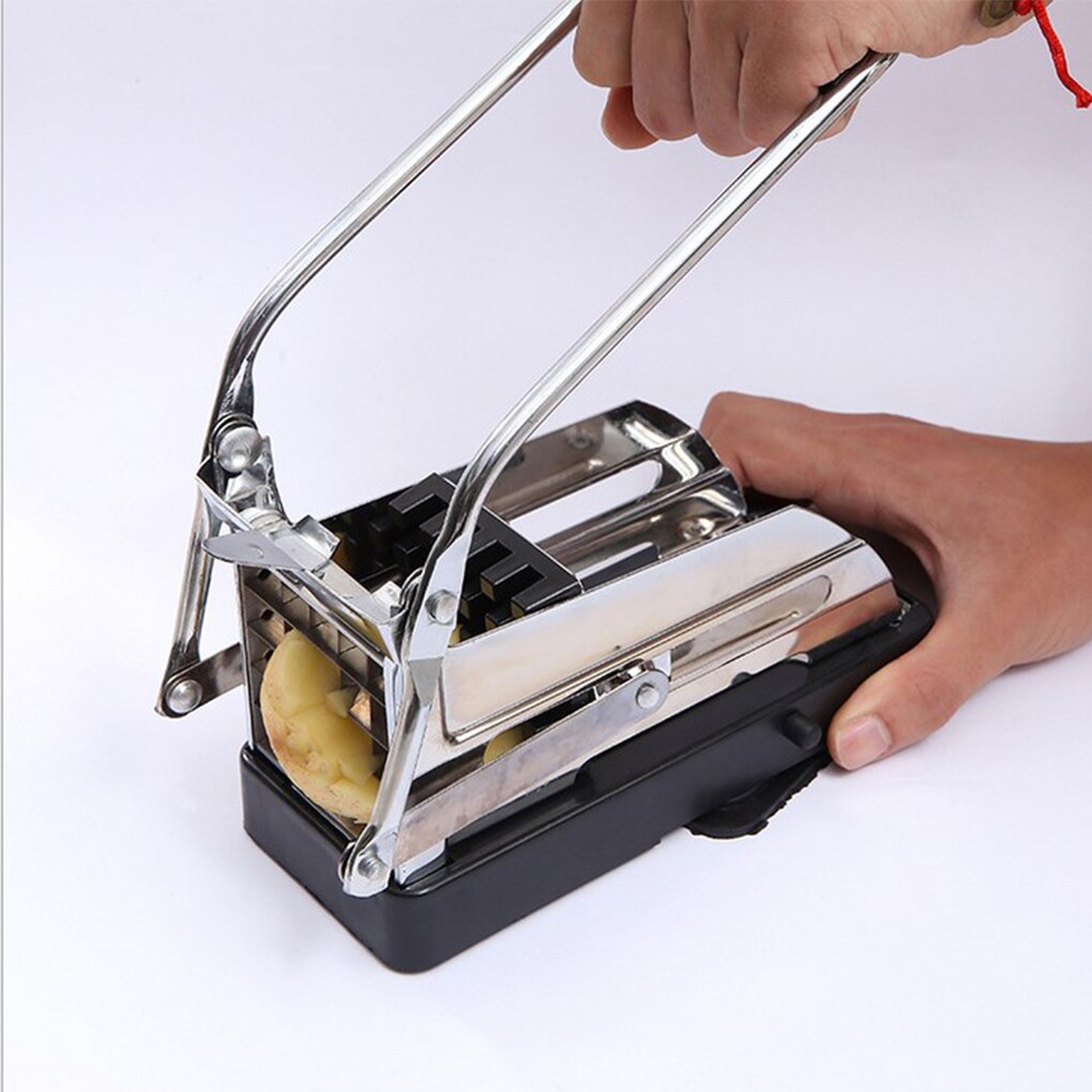Manual Potato Chip Slicer French Fries Cutter Stainless Steel Potato Strip Maker Fruit Vegetable Chopper Machine Kitchen Tools