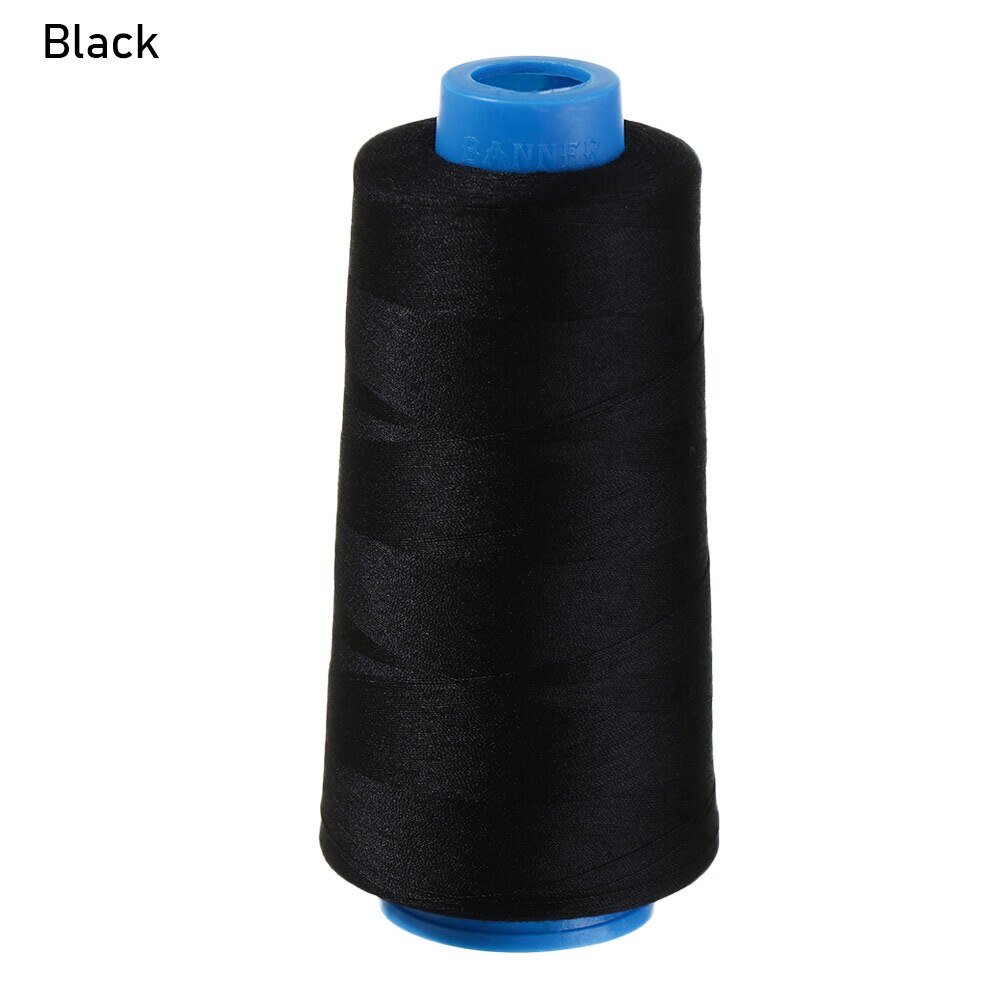 1Roll 3000Yards Polyester Sewing Thread 402 Embroidery Sewing Machine Threads High Speed Copy Line Clothing Sewing Accessory: black