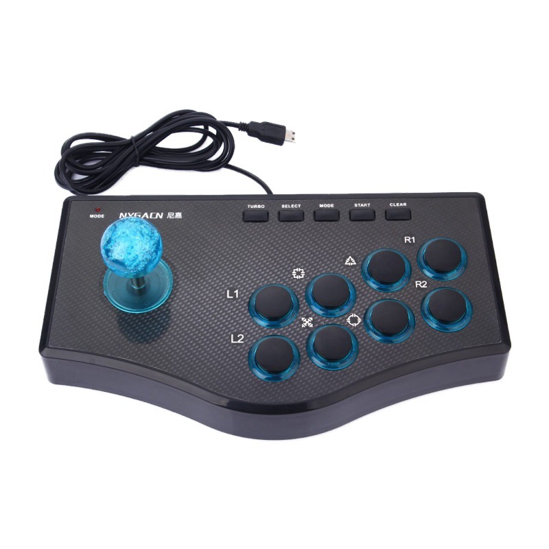 USB Wired Game Controller Game Rocker Arcade Joystick USBF Stick for PS3 Computer PC Gamepad Gaming Console