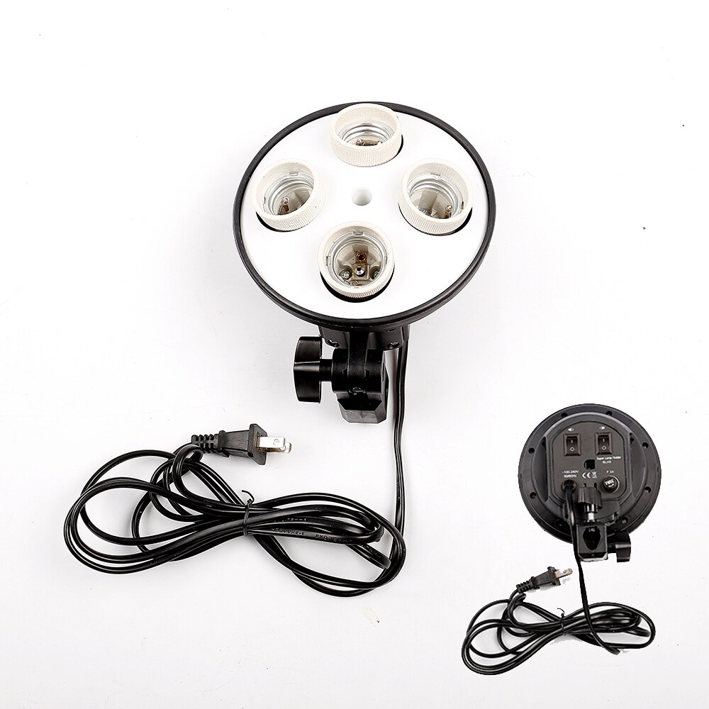 CY ceramics Photography 4 in 1 E27 Base Socket Light Lamp Bulb Holder Adapter for Photo Video Studio Softbox factory Outlet