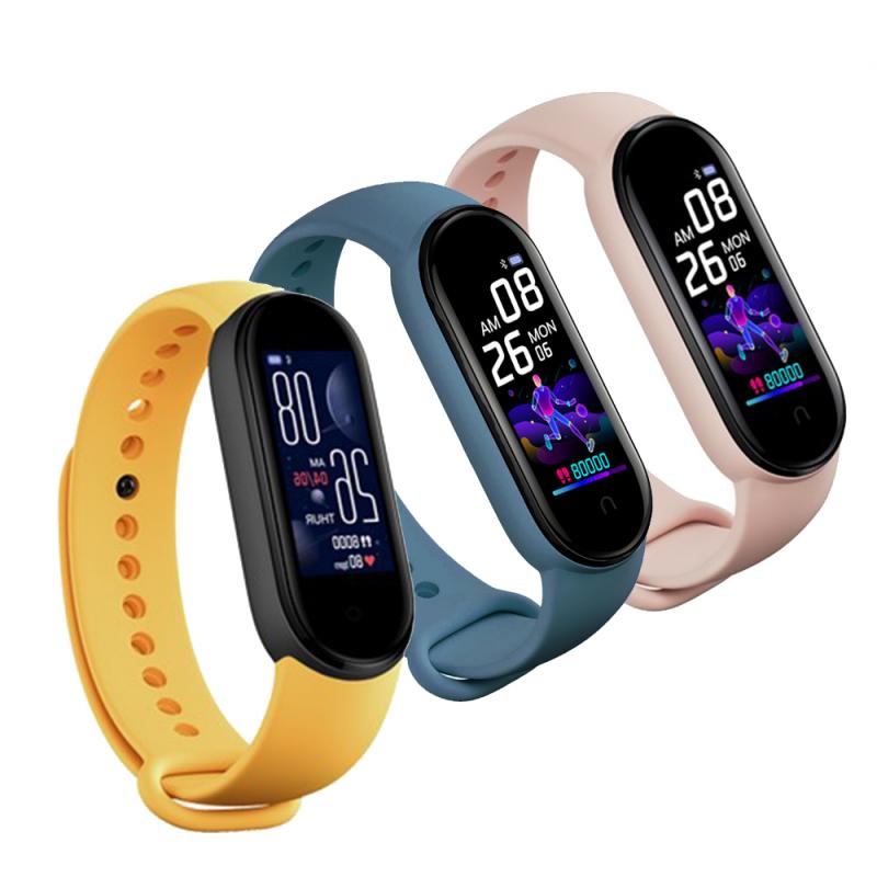 Pedometer Smart Bracelet Sport Band Fitness Tracker Heart Rate Blood Pressure Monitor Waterproof Bluetooth Smartband Bracelets