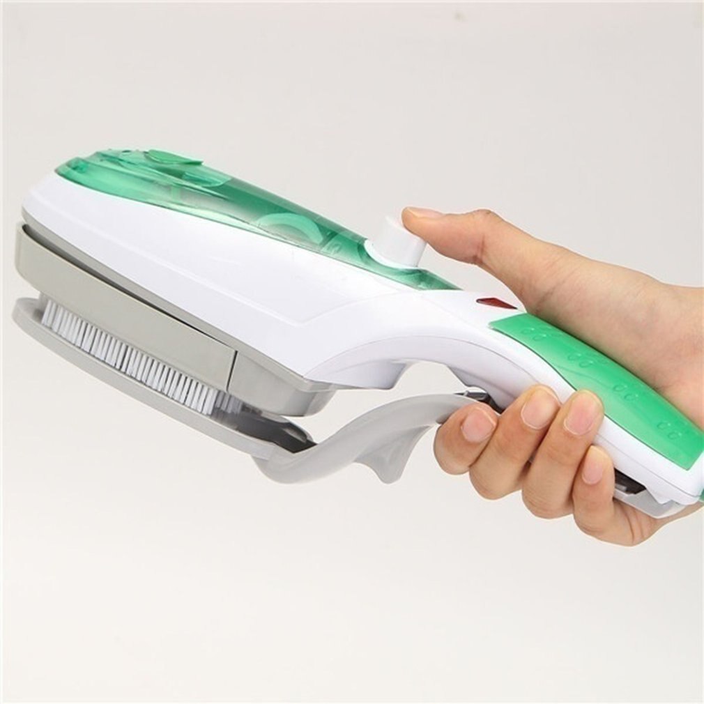Portable Travel Handheld Fabric Laundry Clothes Wrinkle Brush Steamer Electric Ironing Steam Cleaner Brush: UK