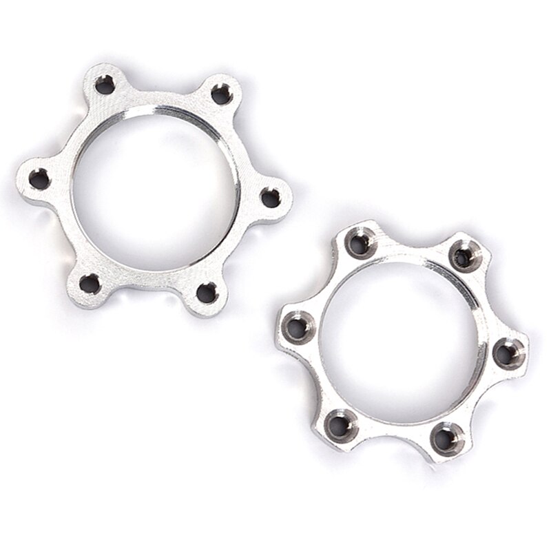 Ejes roscados para rueda libre de bicicleta, 48mm, 6 tornillos, Rotor de freno de disco, adaptador de pestaña, piezas de freno de bicicleta