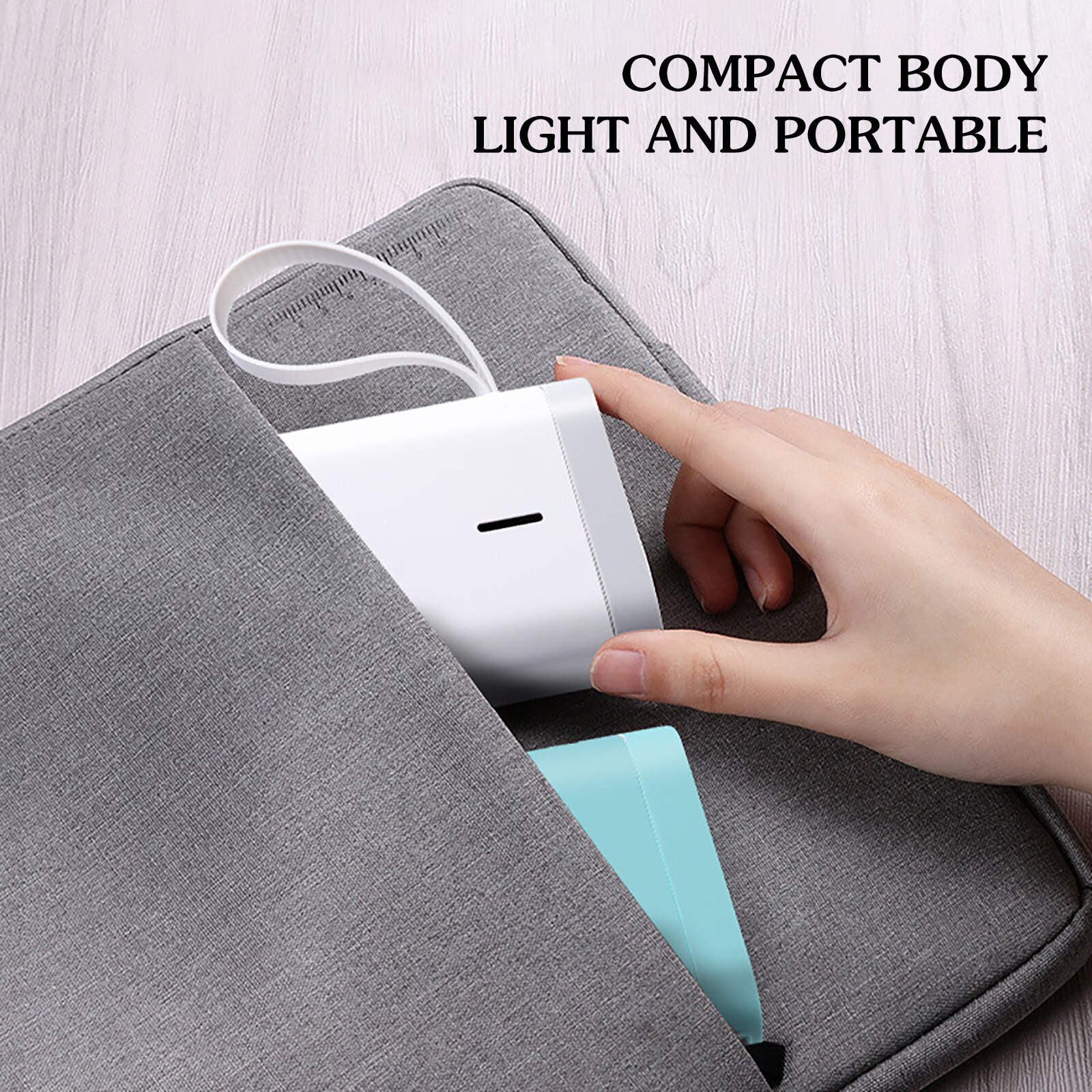 Wireless label printer Portable Pocket Label Printer Bluetooth Thermal Label Printer Fast Printing Home Use Office Auto Peeling