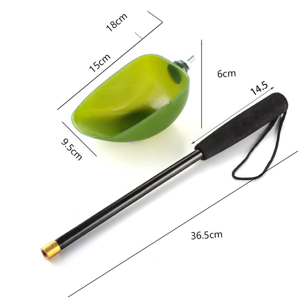 Cucchiaio per Esche Staccabile a Lunga Gittata, Attrezzo da Pesca per l'Alimentazione di Particelle e Boilies, Strumento per Esche da Pesca