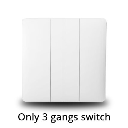 Benexmart Tuya WiFi Switch with Kinetic Wireless Remote Control Alexa Echo Google Home Voice Control Wall Switch No Need Battery: 3 gang switch