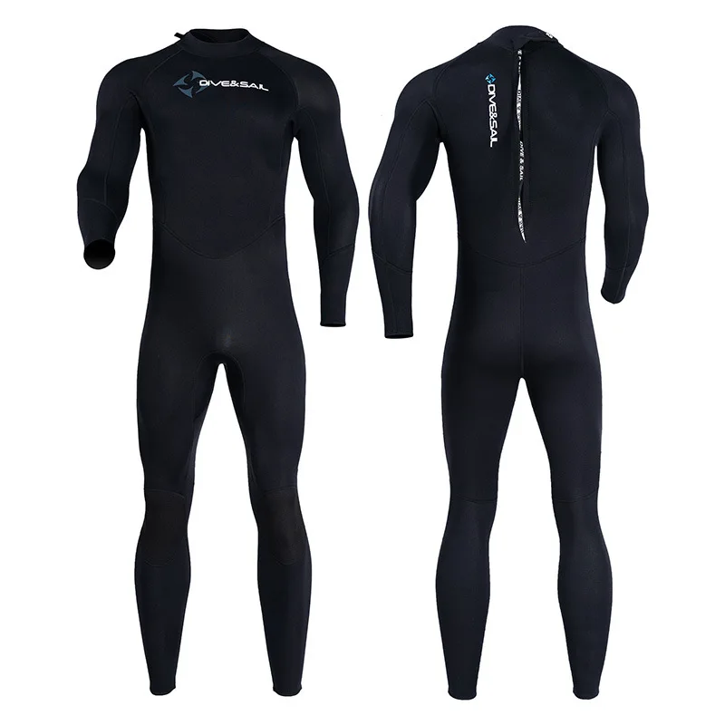 1,5mm Langarm-U-Stiefel-Anzug für Herren Einteiliger, übergroßer, warm-und kälte beständiger Badeanzug zum Schnorcheln und Surfen