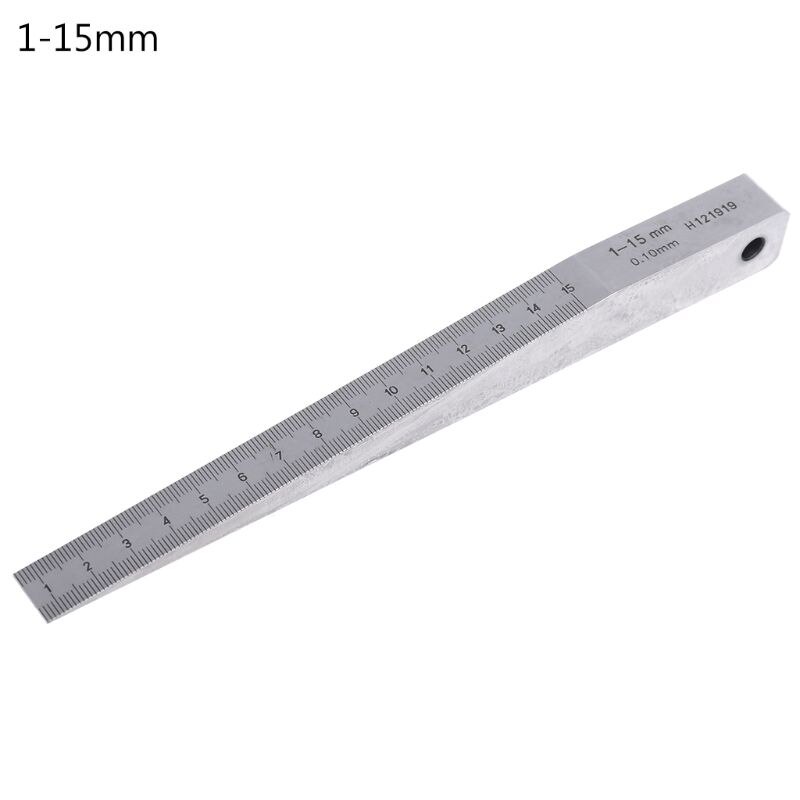 1-15mm 0.5-10mm 0.4-6mm Wedge Feeler Gauge Crack Flatness Layout Insert Wedge Gauge Welding Taper Measure Tool Caliper: 1-15mm