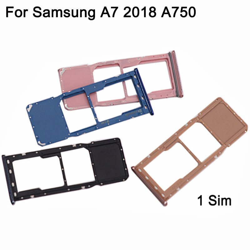 plateau de carte SIM A750 pour Samsung Galaxy A7 A750F lecteur de carte SIM support de plateau Sim pièces de rechange