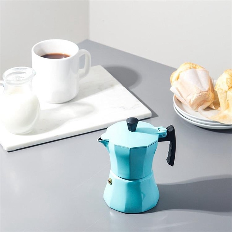 Italialainen alumiininen kahvinkeitin moka espressokeittimen työtaso 300ml liesituuletinta