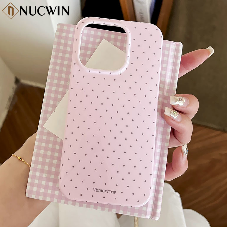INS Polka Dot Small Fresh Mobile Phone Case for iPhone 15 14 13 12 Pro Max 11 Ultra Slim Shockproof Cover for iPhone 15 Pro Max