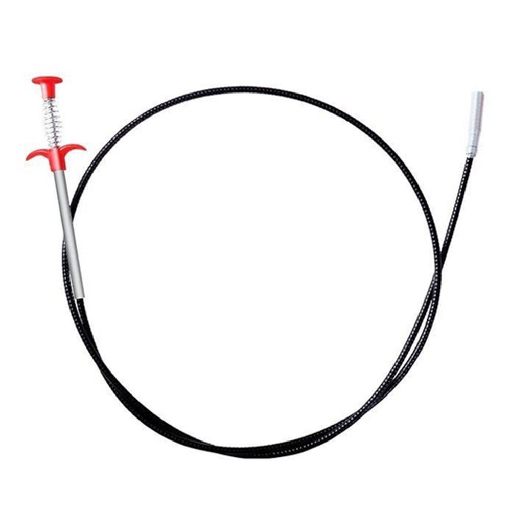 Drain Drain Clog Remover Pp Easy To Operate 60cm Power Plumbing Suction Cleaning Tools for Kitchen Pipeline Dredge Hook Cleaner