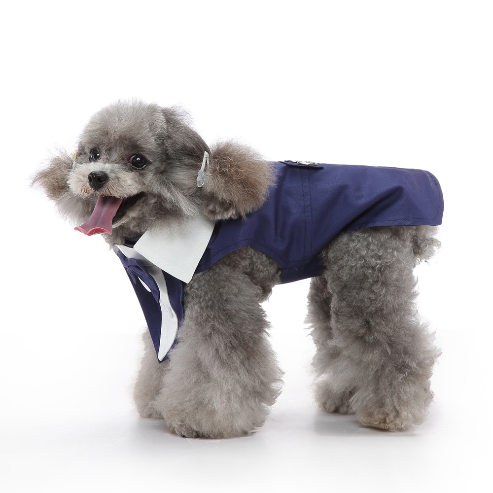 Kerst Hond Kostuum Hond Halloween Kleding Hond Bruiloft Outfit Kleding Bruiloft Shirt Kleding Formele Smoking voor Teddy Bulldog: M / Roze
