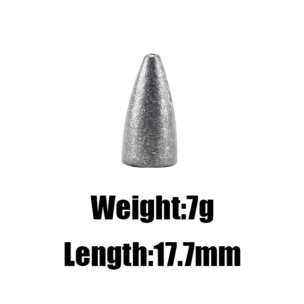 Seaknight  sk01 luoti lyijy uppoamaan 10 kpl / pussin paino 3.5g 5g 7g 10g kalastustarvike lyijykynä kalastusvälineet: 7g 10 kpl