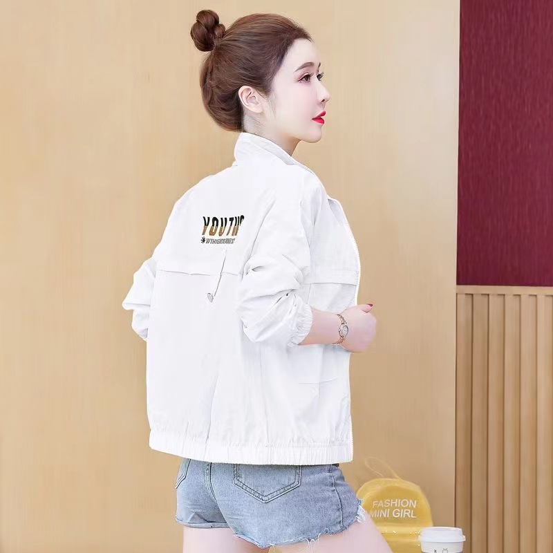 Sunscreen Coat Women's Summer Outerwear Breathable Joker UV Protection Sun-Protective Clothing Jacket Thin Female Tops: XXL / black