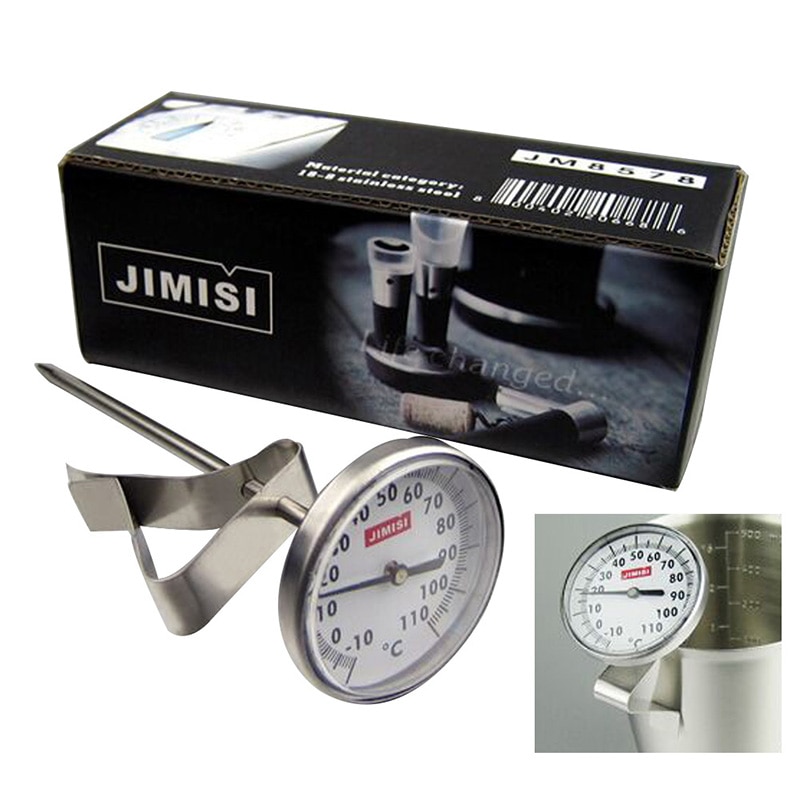 Dial scale Thermometer Probe Stainless Steel Kitchen Coffee Water Milk Tea Drinking Thermometer Milk Liquid Probe Thermometer