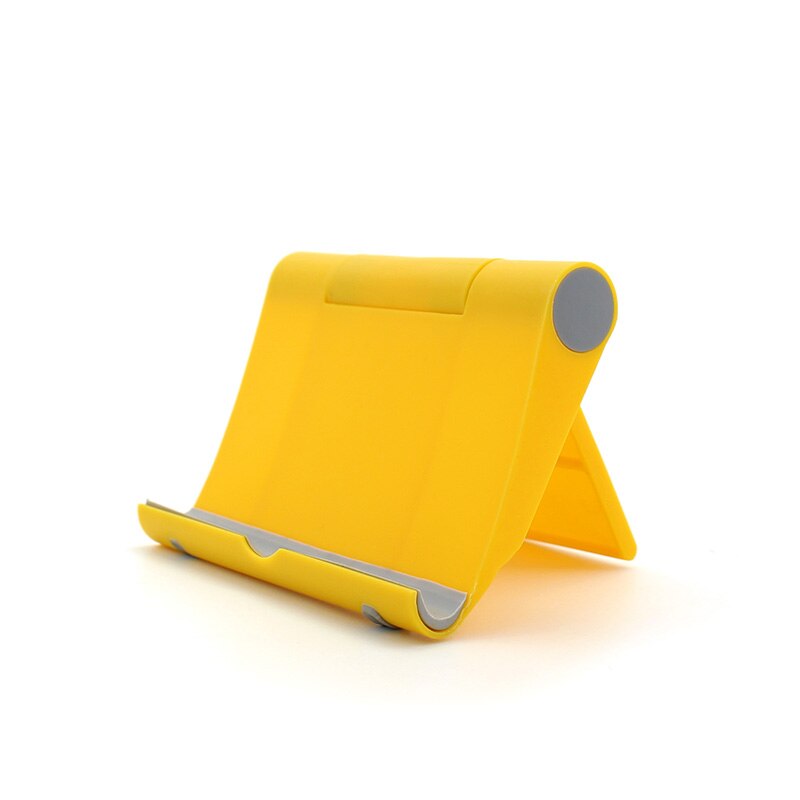 Nowy Tablet biurkowy i uchwyt na telefon plastikowy składany uchwyt ogólny potrząsający dźwiękiem leniwy uchwyt do ładowania: C-yellow