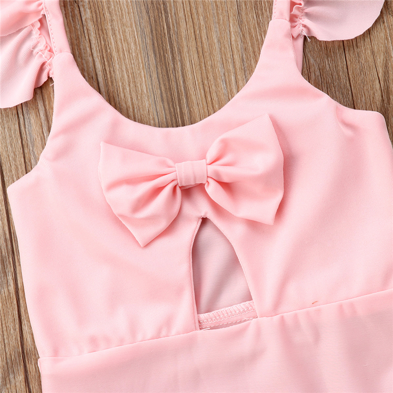 Girls Swimwear Cute Kids Swimsuit with Bowknot Baby Girl Bathing Suit One Pieces Swim Wear For Children Swimming Costume