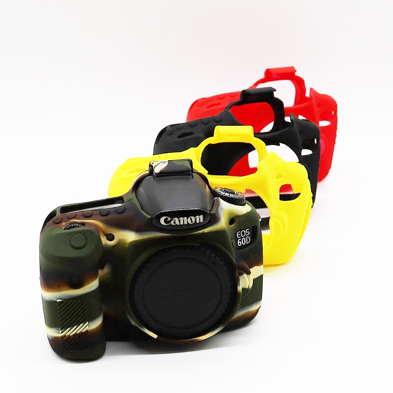 Soft Silicone Rubber Armor Skin Case DSLR Camera Body Cover Protector Bag For Canon EOS 60D 77D 80D 90D