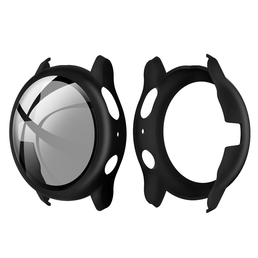 Samsung galaxy watch aktiivinen 2 40mm 44mm koko näytönsuoja matta kova pc kotelo suojakuori puskuri luksuskellon runko: Musta / 40mm