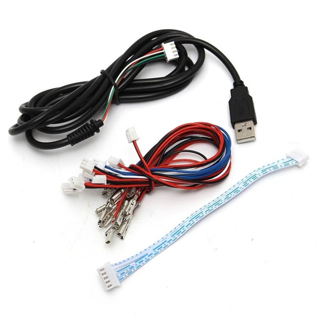 Único diy arcada joystick acessórios usb computador joystick chip placa de controle arcade rocker button kit