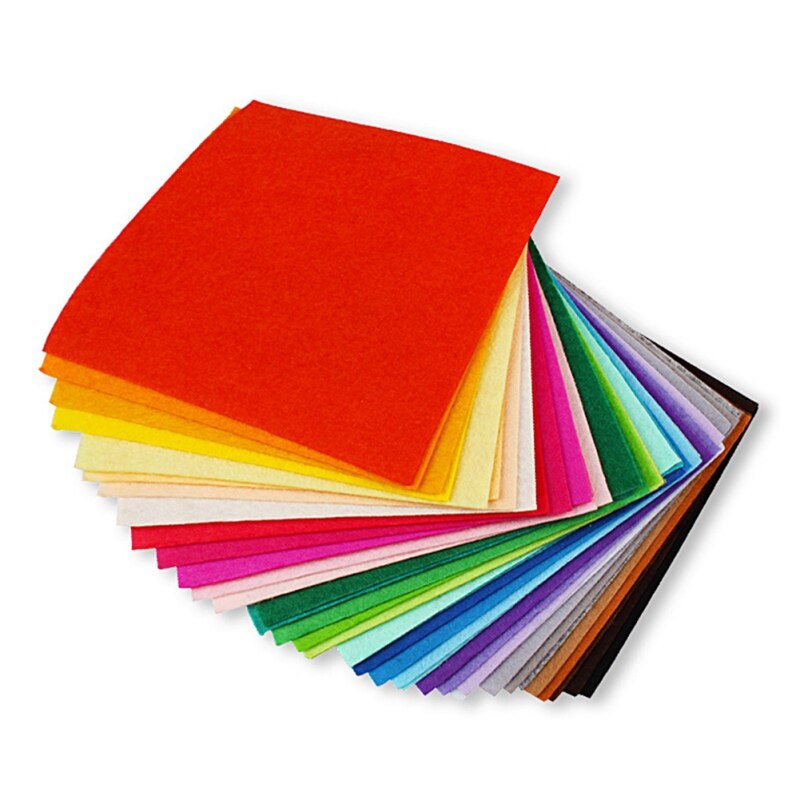 15x15cm tela no tejida DIY juguetes colorido Manual fieltro tela algodón jardín hogar manualidades SewingXZMM K